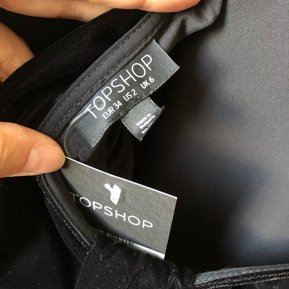 Topshop Velvet Knot Back Top - Picture 9 of 12